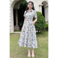 ราคา Ha Thanh Boutique เดรสเดินทาง เดรสวันที่ เดรสทํางาน ผ้าไหมสังเคราะห์ V569 (29070886690)