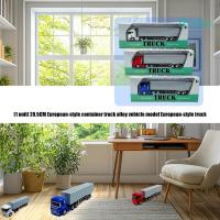 ราคา บลา รถบรรทุกตู้คอนเทนเนอร์โลหะผสมสะสมรุ่นรายละเอียดที่สมจริงตกแต่งโฮมออฟฟิศ (43027255896)