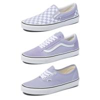 ราคา Vans รองเท้าผ้าใบ Classic Slip-On Checkerboard / Old Skool / Authentic | Languid Lavender/True White (3รุ่น) (14248512143)