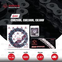 ราคา JOMTHAI ชุดเปลี่ยนโซ่-สเตอร์ Pro Series โซ่ HDR สีเหล็กติดรถ และ สเตอร์สีดำ Honda CBR250R CB300F CBR300R [14/36] (3452952780)