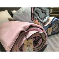 ราคา ✅พร้อมส่ง ผ้าห่ม MUJI สีทูโทนสวย ผ้านุ่ม ห่มอุ่นสบาย ใส่ถุงมาให้อย่างดี (29116854767)