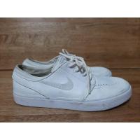 ราคา ของแท้% Nike SB Stefan Janoski รุ่นหนัง สีขาว มือสองสภาพดี (24 cm.) (8249302599)