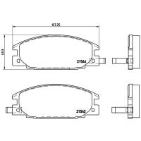 ราคา ผ้าดิสเบรคหน้า ISUZU TFR มังกร CAMEO RODEO 2WD 4X2 4WD 4X4 1988- TROOPER 2.8 1984- NTN (2361509033)
