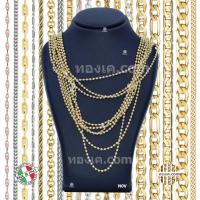 ราคา 18K-N0V สร้อยคอทองคำแท้ ITALY 750 รุ่น ยิงตัน สองกษัตริย์ D.C. Beads WG200 (27373522344)