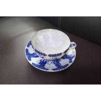 ราคา ชุดถ้วยกาแฟ , พร้อมจานรองกระเบื้อง เก่า ลายแปดเซียน (40856392441)