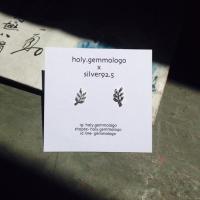 ราคา Hog plum leaves earrings ต่างหูใบมะกอก ต่างหูเงินแท้ ต่างหูใบไม้ มะกอก ใบมะกอก สัญลักษณ์แห่งสันติภาพ (261595355)