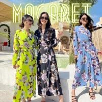 ราคา THONGYOY - Maxi Audrey Magaret เดรสยาวลายดอกใส่สบายผ้าป่านมัสลิน (22524575077)