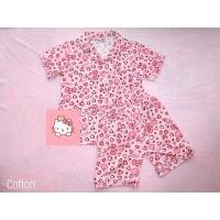 ราคา ชุดนอน แขนสั้น ขาสั้น งานผ้าคอตตอน ลายคิตตี้ (1113567356)