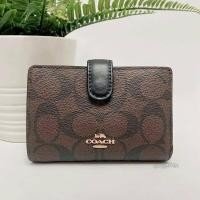 ราคา COACH MEDIUM CORNER ZIP WALLET IN SIGNATURE CANVAS #23553 (8916140392)