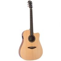 ราคา Veelah กีตาร์โปร่งไฟฟ้า รุ่น V1-DCE ฟรีกระเป๋า + ปิ๊ก + สายแจ็ค + ตารางคอร์ด (5037694381)