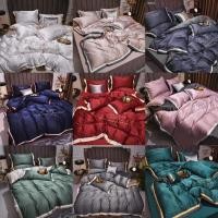 ราคา พร้อมส่งชุดเครื่องนอนสไตล์ยุโรป เส้นไหมทอ นุ่มลื่นสบาย❌ไม่มีไส้นวม❌ (5354273762)