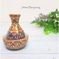 ราคา จิตต์ติมา เบญจรงค์ ที่กรวดน้ำจิ๋ว (สินค้า OTOP 5 ดาว) (3636317492)