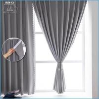 ราคา BOHO ม่านกันแสง ผ้าม่านกันยูวี ม่านห้องนอนและห้องนั่งเล่น ไม่ต้องเจาะผนัง ผ้าม่านประตู สำเร็จรูป กันแสงกันยูวี (26412156442)