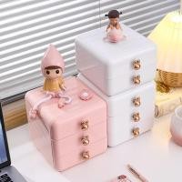 ราคา กล่องเก็บของเดสก์ท็อป เครื่องประดับ เครื่องเขียนแบบลิ้นชัก ตู้ใส่ปากกา โต๊ะหอพัก ของกระจุกกระจิก ที่มีลวดลายน่ารัก (27862776839)