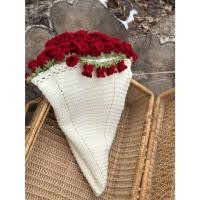 ราคา พรมขนแกะดอกไม้ระฆังผ้าคลุมไหล่ดอกไม้ช่อดอกไม้ไหมพรม (41418787761)