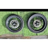 ราคา ล้อหน้า ล้อหลัง ล้อ yamaha mslaz ขายตามสภาพ พร้อมจานเบรค (29893815429)