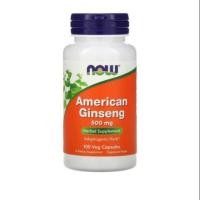 ราคา NOW Foods, American Ginseng, 500 mg, 100 Veg Capsules (41061378509)