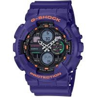 ราคา CASIO G-SHOCK คาสิโอ Gショック GA-140-6A นาฬิกาข้อมือผู้ชาย เด็กผู้ชาย กันน้ำ สีม่วง สีดำ [นำเข้าแบบขนาน] (54554428519)