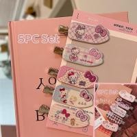 ราคา 5PC ชุดสุภาพสตรี Vogue พลาสติกการ์ตูน Cat Hair Pins (54403317909)
