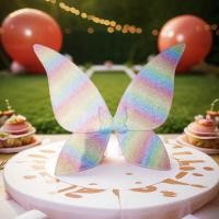 ราคา พร้อมสต็อกที่มีสีสันปีกผีเสื้อนางฟ้าแฟชั่นปีกนางฟ้าเด็กวันหยุดพรรคประสิทธิภาพอุปกรณ์เสริม (40226787299)