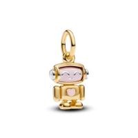 ราคา Pandora ของแท้spinnable face robot dangle charm พร้อมส่งแถมอุปกรณ์ full set (41611197518)