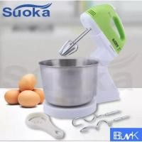 ราคา เครื่องผสมอาหารพร้อมโถผสม สีเขียว (232097) (5917211178)