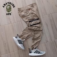 ราคา กางเกงหลายกระเป๋า Aape jogger cargo (51604705158)