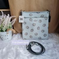 ราคา COACH 32454 กระเป๋าสะพายข้าง พิมพ์ลายดอกกุหลาบ KITT MESSENGER CROSSBODY WITH ROSE PRINT (ROSE PRINT) (11366158387)