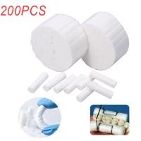 ราคา 200PCS Disposable Dental Cotton Rolls Teeth Whitening Cleaning High-purity Cotton Roll (44125293179)