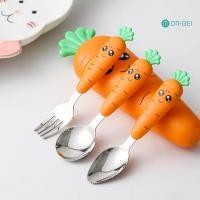 ราคา ดร.เบอิ เด็กช้อนส้อมการ์ตูนส้อมหัวผ่านกระจกสะท้อนแครอทรูปร่างช้อนส้อมสําหรับเด็ก (27173749378)