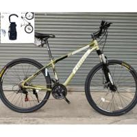 ราคา (ส่งฟรี แถมที่แขวน ส่งฟรี).เสือภูเขา TRINX รุ่น M116E ล้อ 27.5" เกียร์ 21 สปีด เฟรมอลูมิเนียม (5135527468)