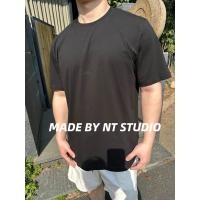 ราคา FW25 ฤดูใบไม้ผลิฤดูร้อนสไตล์ใหม่ YSL โลโก้ปัก Mercerized Cotton คอกลมแขนสั้นเสื้อยืดเสื้อยืด Unisex (49302790127)