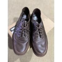 ราคา รองเท้าหนังแท้ผู้ชายสีน้ำตาลเข้ม size 45 ยี่ห้อ Heavy shoes แบบผูกเชือก **มือสอง** (24621204098)