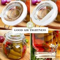 ราคา ขวดโหลแก้วฝาสปริง ขวดโหลแก้วฝาล็อค ขวดโหลดองบ๊วย กิมจิ สูญญากาศ ทรงเหลี่ยมมน ปิดแน่น (21444877580)