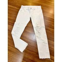 ราคา Preloved Mango denim กางเกงยีนส์ผู้หญิงกางเกงยีนส์สกินนี่สีขาวกางเกงยีนส์ขาดเอวต่ําสีขาว (25882033700)