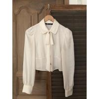 ราคา เสื้อเชิ้ต Zara แขนยาวสีขาว size XS อก 32” (12182911305)