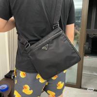 ราคา ระดับเพดานเปิดตัวครั้งแรกสุดพิเศษสไตล์ใหม่ Prada Prada Mens Messenger Bag, Nylon Cloth One-Shoulder Messenger Mens Bag, เสมอถึงเหนือกาลเวลาขายร้อน HNJV (51903198145)
