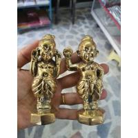 ราคา กุมารทอง​ เนื้อทองเหลือง​ หน้าตัก3" ปางยืนกวัก ปางถือจักร ขนาด​ 4*4*12 cm (27875123072)