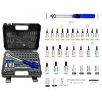 ราคา ชุดด้ามขันปอนด์ ประแจปอนด์ ขนาด 1/4" (2หุน) 5-25 NM. CR-V แท้ 100% มี 2 รุ่น พร้อมลูกบล็อกและดอกไขควง 32 ชิ้น (42213902585)