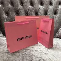 ราคา ★-☀เคาน์เตอร์แบบเดียวกัน MiuMiu ถุงของขวัญสีชมพูกระเป๋าถือถุงกระดาษถุงช้อปปิ้ง (29400346368)