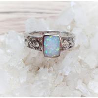 ราคา แหวนเงินแท้ Sterling Silver 925 หุ้มทองคำขาว - e52 White (11039483283)