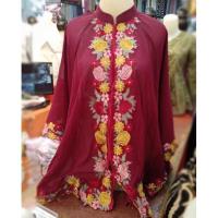 ราคา MAWAR Kebaya Bolero Kurung Bat Wing Cerruti เย็บปักถักร้อยดอกกุหลาบ (26015380728)