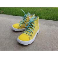 ราคา รองเท้าเด็กมือสองแท้100% Converse 18cm หุ้มข้อ สีเหลือง น้ำหนักเบา ใส่สบาย (2317506684)