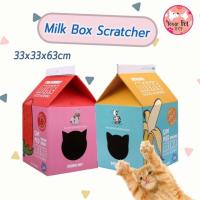 ราคา ที่ฝนเล็บน้องเหมียวกล่องนม ที่ฝนเล็บกล่องนม ที่นอนแมว ที่ฝนเล็บลูกฟูก Milk Box Scratcher สก็อตติช โฟลด์ เปอร์เซีย สีสวาด (5434879644)