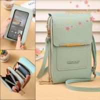 ราคา MALCOLM ผู้หญิงหน้าจอสัมผัสกระเป๋าโทรศัพท์มือถือ,ซิปหลายชั้นกระเป๋าโทรศัพท์มือถือ,กระเป๋าสตางค์หน้าต่างโปร่งใสปรับสายคล้องไหล่หนัง PU กระเป๋าสะพายข้าง Street (44173205858)