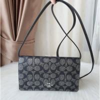 ราคา COACH CX593 Anna Foldover Clutch Crossbody (26523688654)