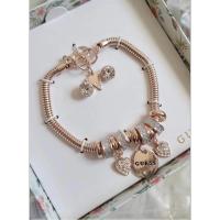 ราคา ชุดสร้อยข้อมือพร้อมต่างหู สีRose Gold จากGUESS ของใหม่ (25464806256)