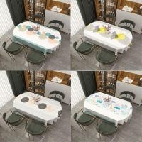 ราคา ผ้าปูโต๊ะ pvc ผ้าปูโต๊ะกันน้ำ ผ้าปูโต๊ะ ผ้าปูโต๊ะรูปไข่กันน้ํากันน้ํามันทิ้ง Anti-Scald pvc Nordic Light Luxury Design Simple ผ้าปูโต๊ะพับได้ (49802572528)