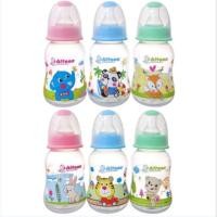 ราคา ATTOON แอทตูน ขวดนมทรงบูธ 4oz Smile ฝาสี ลายสัตว์ แพ็ค 6 ขวด (6594522810)