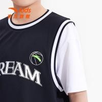 ราคา Anta เสื้อยืดแขนสั้นสำหรับเด็ก สไตล์บาสเกตบอล ใหม่ในปี 2023 เหมาะสำหรับฤดูร้อน (40977034594)
